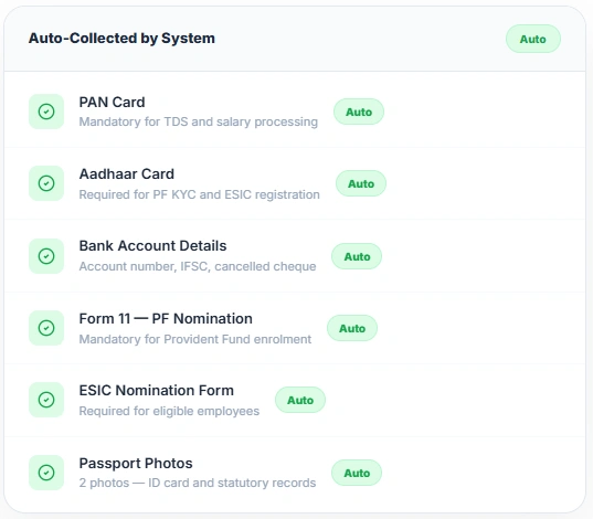 auto collected by system