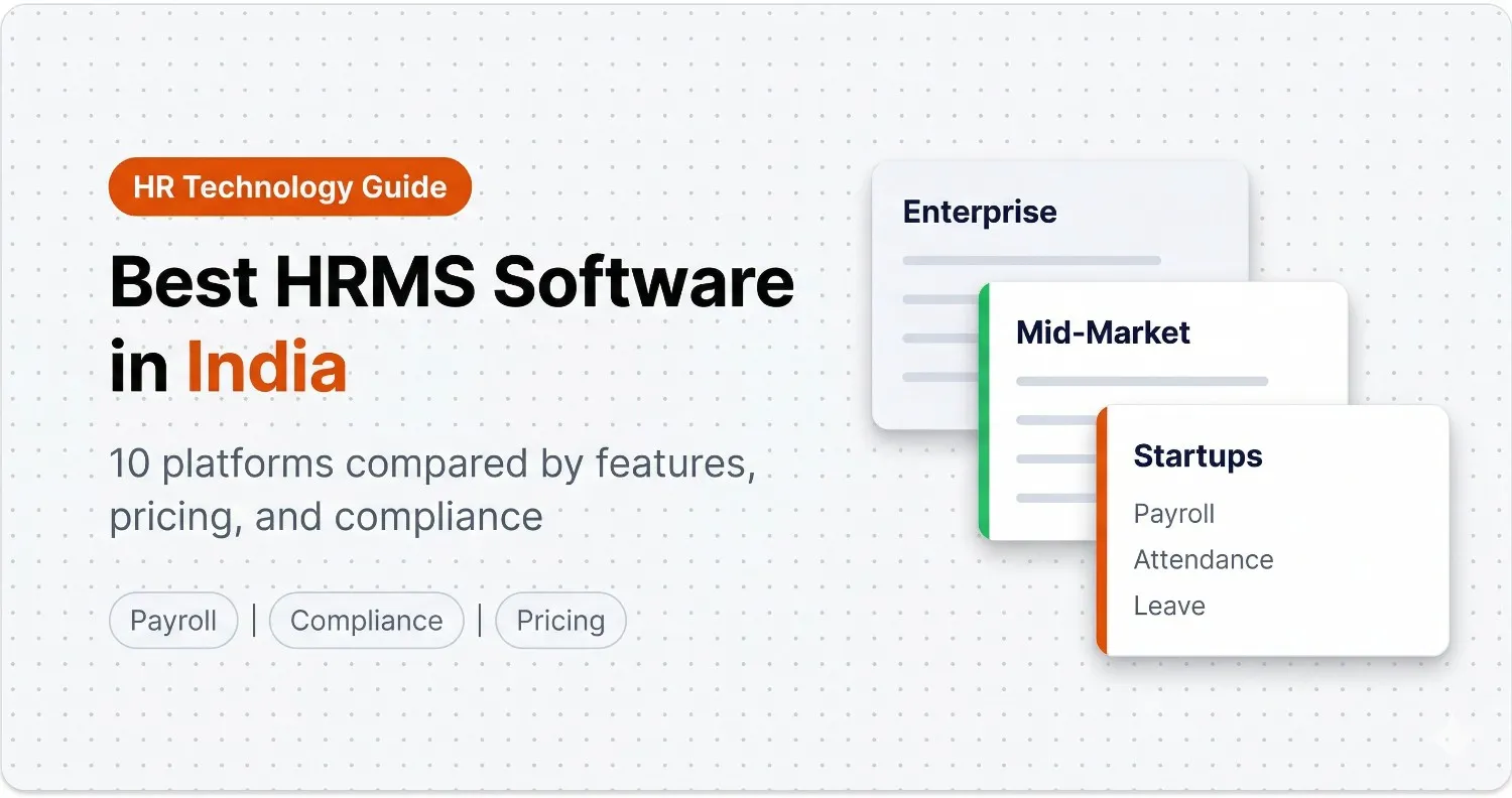 10 Best HRMS Software in India 2026: Pricing & Features Compared