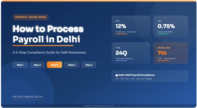 How to Process Payroll in Delhi (2026): 5-Step Guide