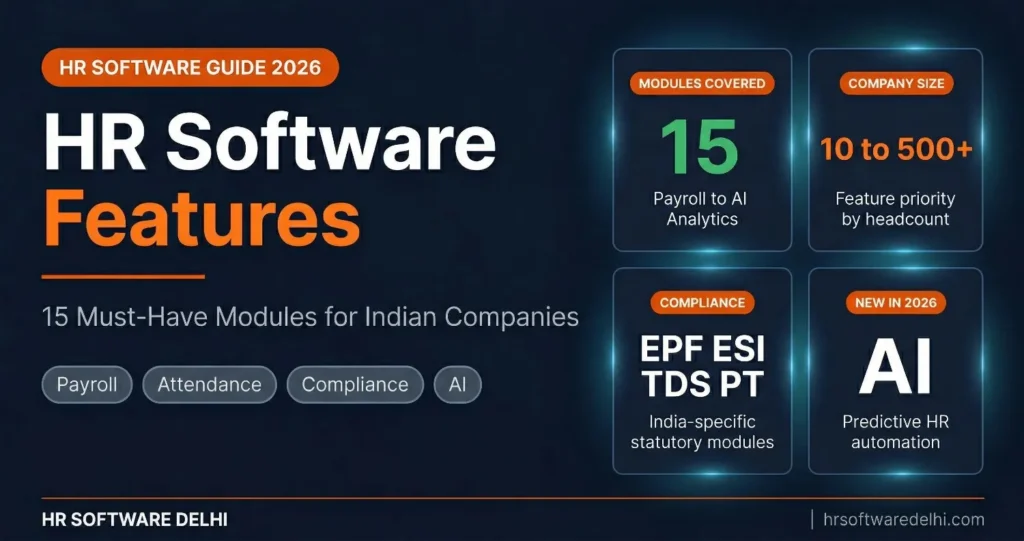 HR Software Features: 15 Must-Have Modules for 2026