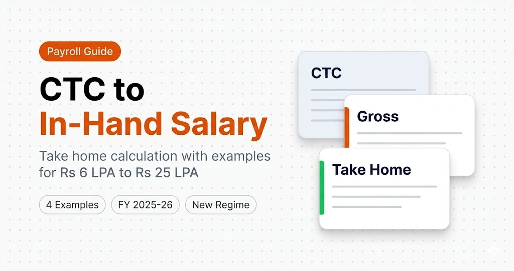 CTC to In-Hand Salary: How to Calculate Take Home (2026)