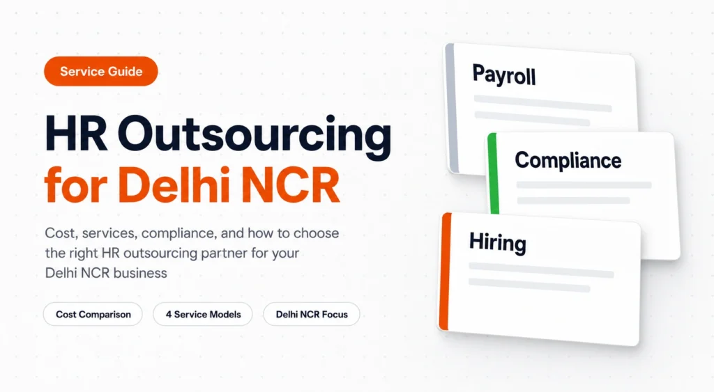 HR Outsourcing for Delhi NCR Businesses: Cost & Guide 2026