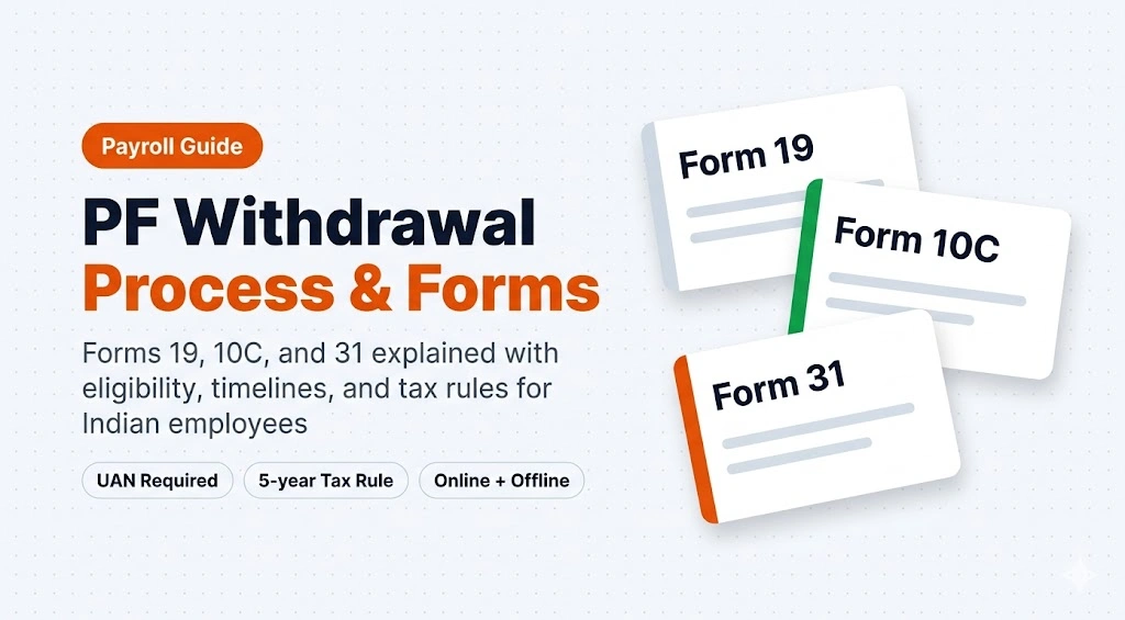 PF Withdrawal Process: Forms 19, 10C, 31 Guide 2026