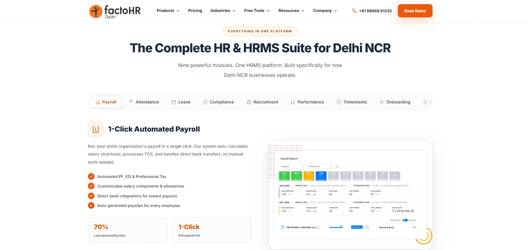 HR Software Delhi (Powered by factoHR) logo