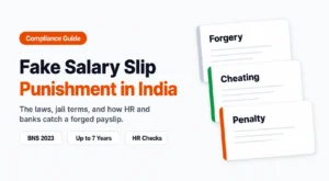 Fake Salary Slip Punishment in India