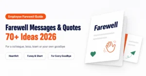 Farewell Messages and Quotes