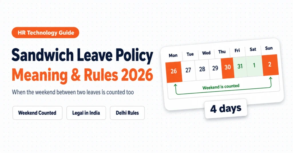 Sandwich Leave Policy: Meaning, Rules and Examples (2026)