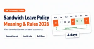 Sandwich Leave Policy